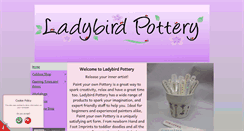 Desktop Screenshot of ladybirdpottery.com